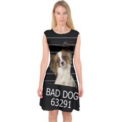 Bad Dog Capsleeve Midi Dress by Valentinaart