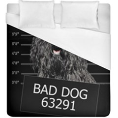 Bad Dog Duvet Cover (king Size) by Valentinaart