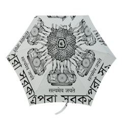 Seal Of Indian State Of Tripura Mini Folding Umbrellas by abbeyz71