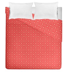 Decorative Retro Hearts Pattern  Duvet Cover Double Side (queen Size) by TastefulDesigns