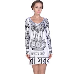 Seal Of Indian State Of Tripura Long Sleeve Nightdress by abbeyz71