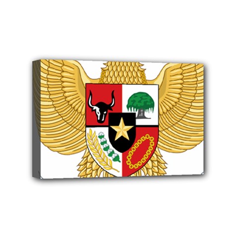 National Emblem Of Indonesia  Mini Canvas 6  X 4  by abbeyz71