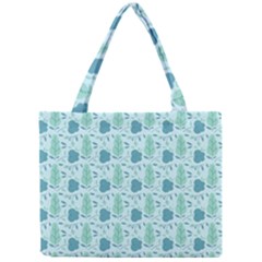 Flowers And Leaves Pattern Mini Tote Bag by TastefulDesigns