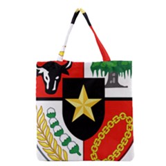 Shield Of National Emblem Of Indonesia Grocery Tote Bag by abbeyz71