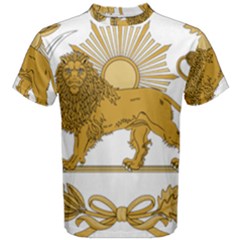 Lion & Sun Emblem Of Persia (iran) Men s Cotton Tee by abbeyz71