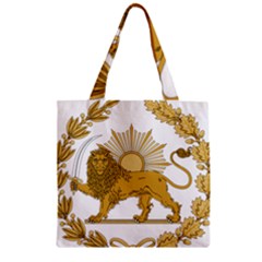 Lion & Sun Emblem Of Persia (iran) Zipper Grocery Tote Bag by abbeyz71