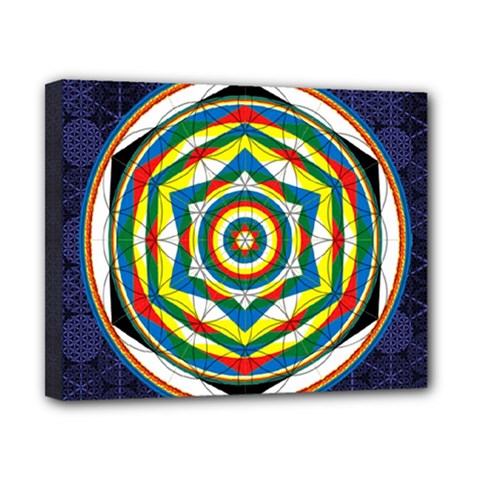 Flower Of Life Universal Mandala Canvas 10  x 8 