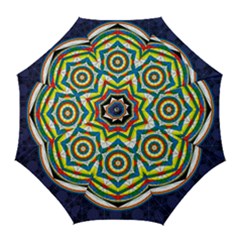 Flower Of Life Universal Mandala Golf Umbrellas