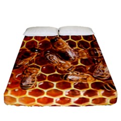 Honey Bees Fitted Sheet (Queen Size)