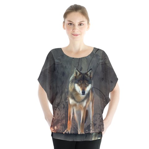 Awesome Wolf In The Night Blouse by FantasyWorld7