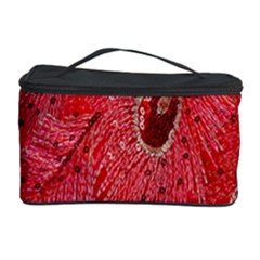 Red Peacock Floral Embroidered Long Qipao Traditional Chinese Cheongsam Mandarin Cosmetic Storage Case