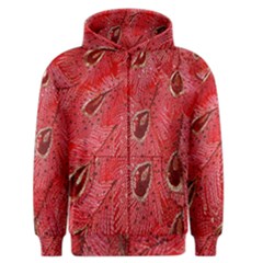 Red Peacock Floral Embroidered Long Qipao Traditional Chinese Cheongsam Mandarin Men s Zipper Hoodie