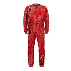Red Peacock Floral Embroidered Long Qipao Traditional Chinese Cheongsam Mandarin OnePiece Jumpsuit (Kids)