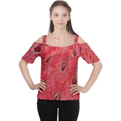 Red Peacock Floral Embroidered Long Qipao Traditional Chinese Cheongsam Mandarin Women s Cutout Shoulder Tee