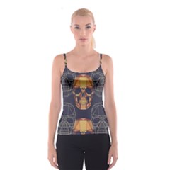 Skull Pattern Spaghetti Strap Top