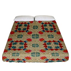 Traditional Scandinavian Pattern Fitted Sheet (California King Size)