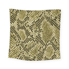 Yellow Snake Skin Pattern Square Tapestry (Small)