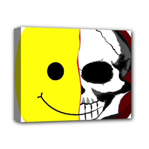 Skull Behind Your Smile Deluxe Canvas 14  x 11 