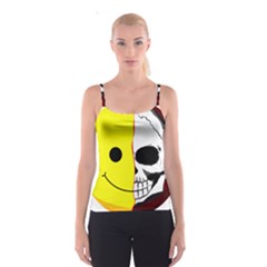 Skull Behind Your Smile Spaghetti Strap Top