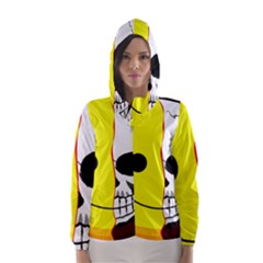 Skull Behind Your Smile Hooded Wind Breaker (Women)