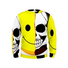 Skull Behind Your Smile Kids  Sweatshirt