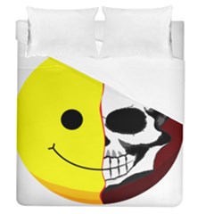 Skull Behind Your Smile Duvet Cover (Queen Size)