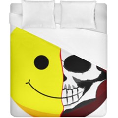 Skull Behind Your Smile Duvet Cover (California King Size)