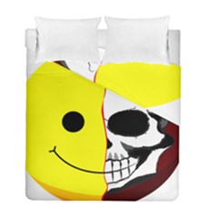 Skull Behind Your Smile Duvet Cover Double Side (Full/ Double Size)
