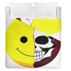Skull Behind Your Smile Duvet Cover Double Side (Queen Size)