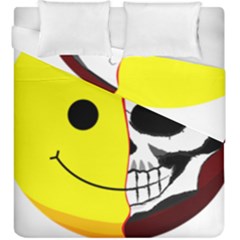 Skull Behind Your Smile Duvet Cover Double Side (King Size)