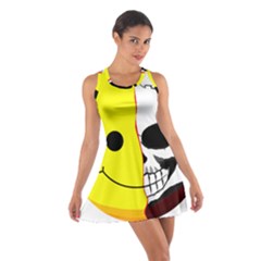 Skull Behind Your Smile Cotton Racerback Dress