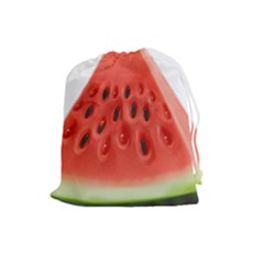 Piece Of Watermelon Drawstring Pouches (Large) 