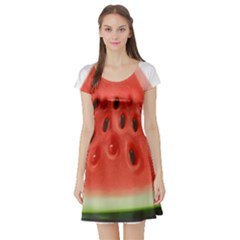 Piece Of Watermelon Short Sleeve Skater Dress