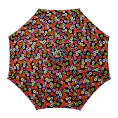 Colorful Yummy Donuts Pattern Golf Umbrellas by EDDArt