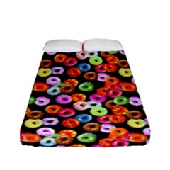 Colorful Yummy Donuts Pattern Fitted Sheet (full/ Double Size) by EDDArt