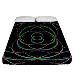 Abstract Spider Web Fitted Sheet (California King Size)