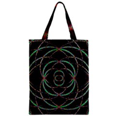 Abstract Spider Web Zipper Classic Tote Bag