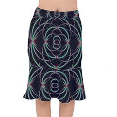 Abstract Spider Web Mermaid Skirt