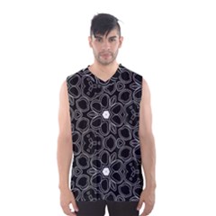 Floral Pattern Men s Basketball Tank Top by Valentinaart