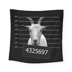 Criminal Goat  Square Tapestry (small) by Valentinaart