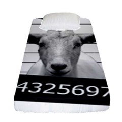 Criminal Goat  Fitted Sheet (single Size) by Valentinaart