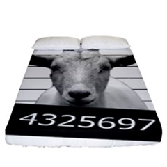 Criminal Goat  Fitted Sheet (king Size) by Valentinaart