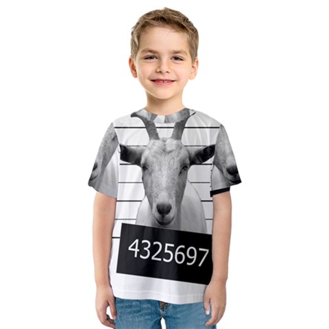 Criminal Goat  Kids  Sport Mesh Tee by Valentinaart