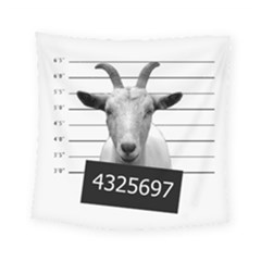 Criminal Goat  Square Tapestry (small) by Valentinaart