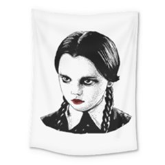 Wednesday Addams Medium Tapestry by Valentinaart