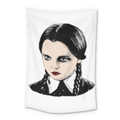 Wednesday Addams Small Tapestry by Valentinaart