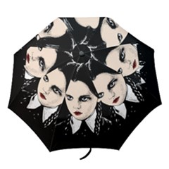 Wednesday Addams Folding Umbrellas by Valentinaart