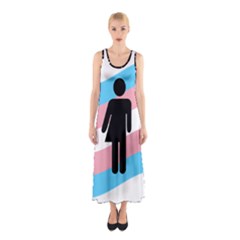 Transgender  Sleeveless Maxi Dress by Valentinaart