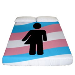 Transgender  Fitted Sheet (california King Size) by Valentinaart