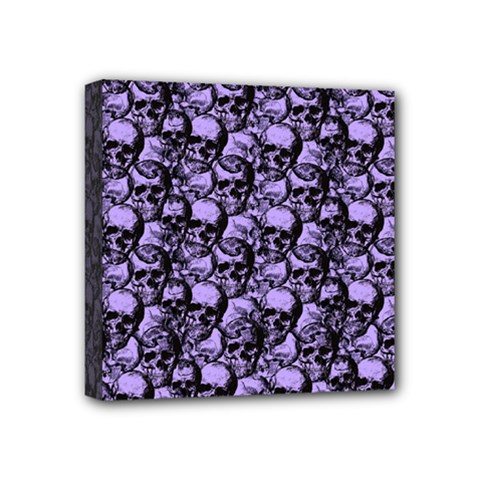 Skulls pattern  Mini Canvas 4  x 4 